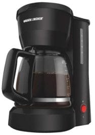 BLACK+DECKER 5-Cup Coffeemaker, Black, DCM600B