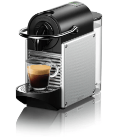 Nespresso Pixie Coffee and Espresso Machine by DeLonghi, 24oz, Aluminum