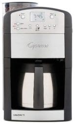 Capresso 465 CoffeeTeam TS 10-Cup Digital Coffeemaker with Conical Burr Grinder and Thermal Carafe