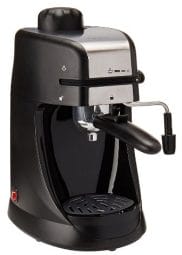 Capresso Steam PRO Espresso and Cappuccino Machine, 4-Cup, Stainless Steel/Black
