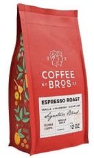 Coffee Bros, Espresso Roast — Whole Bean — 100% Arabica — 1 Bag (12oz) — Colombia & Ethiopia — Gourmet & Specialty