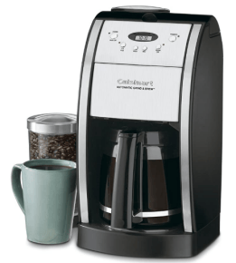 Cuisinart DGB-400 Automatic Grind and Brew 12-Cup Coffeemaker with 1-4 Cup Setting and Auto-Shutoff, Black Stainless Steel