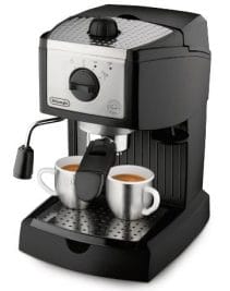 DeLonghi EC155 15 Bar Espresso and Cappuccino Machine, Black