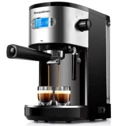 Espresso Machine 20 Bar Coffee Machine with Milk Frother Wand, 1350W High Performance No-Leaking 1.25L Removable Water Tank Coffee Maker For Espresso, Cappuccino, Latte, Machiato, For Home Barista