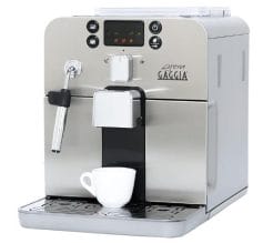 Gaggia Brera Super-Automatic Espresso Machine, Small, 40 fluid ounces, Silver