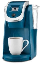 Keurig K250 Coffee Maker, Single Serve K-Cup Pod Coffee Brewer, With Strength Control, Peacock Blue