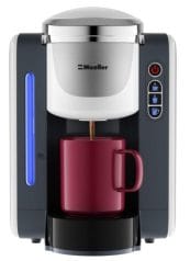 Mueller Single Serve Pod Compatible Coffee Maker Machine With 4 Brew Sizes, Rapid Brew Technology with Large Removable 48 oz Water Tan