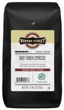 Verena Street 5 Pound Espresso Beans, Shot Tower Espresso Whole Bean, Rainforest Alliance Certified Arabica Coffee